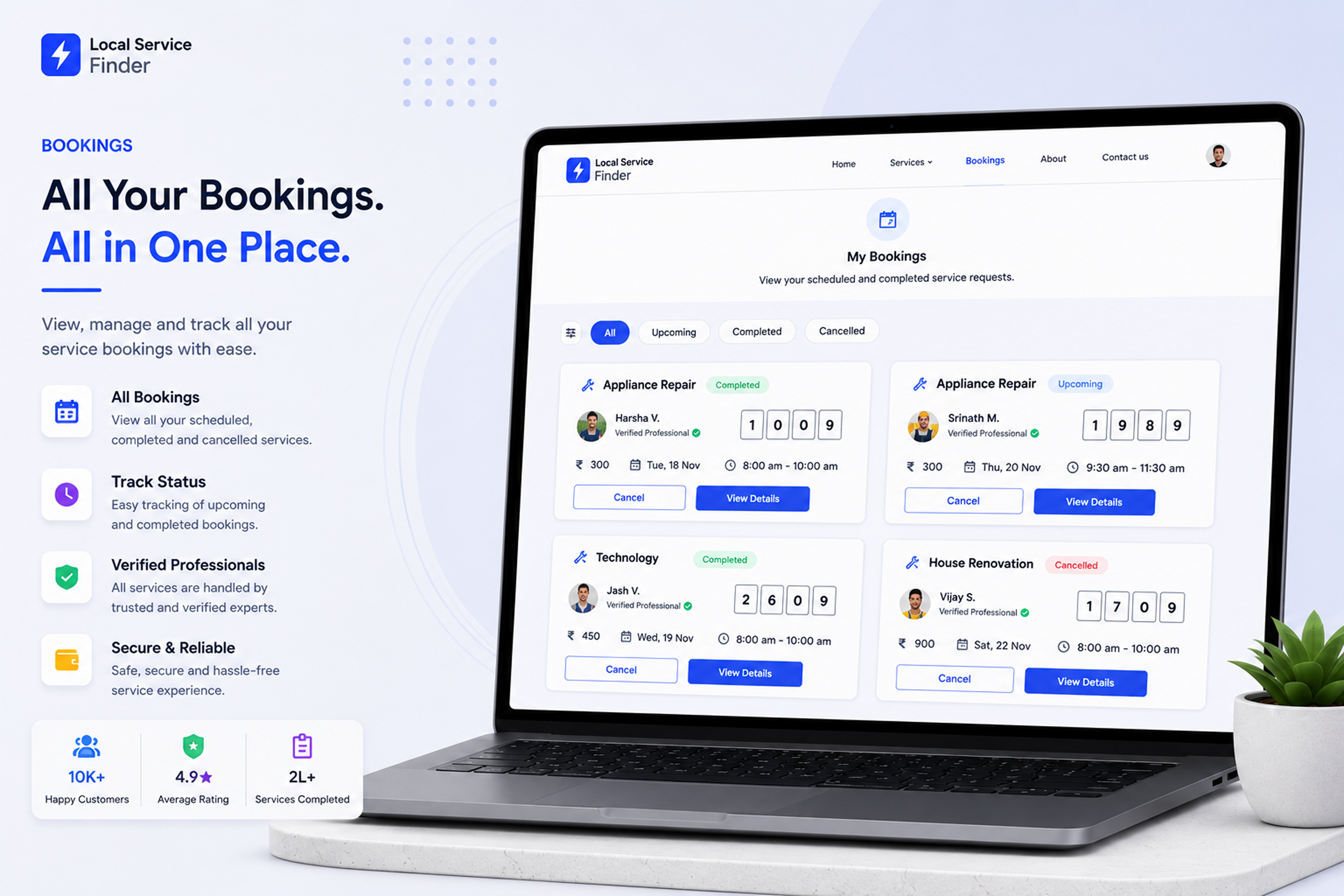 Local Service Finder – Bookings